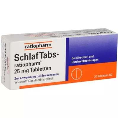 SCHLAF TABS-ratiopharm 25 mg tabletter, 20 st