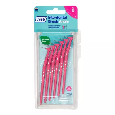 Tepe Angle interdentalborste 0,4mm rosa, 6 st Tepe Angle interdentalborste 0,4mm rosa, 6 st
