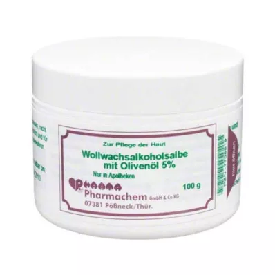 WOLLWACHSALKOHOLSALBE m.olivolja 5%, 100 g