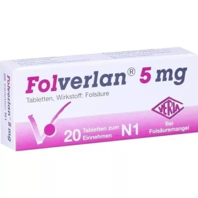 FOLVERLAN 5 mg tabletter, 20 st