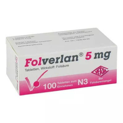 Folverlan 5 mg tabletter, 100 st Folverlan 5 mg tabletter, 100 st