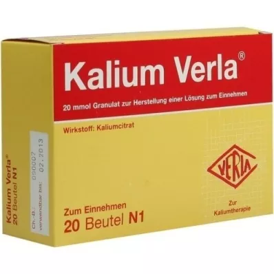 KALIUM VERLA Granulatpåse, 20 st