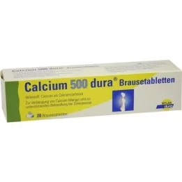 CALCIUM 500 dura brustabletter, 20 st