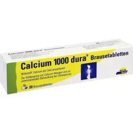 CALCIUM 1000 dura brustabletter, 20 st