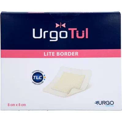 URGOTÜL Lite Border 8x8 cm förband, 10 st