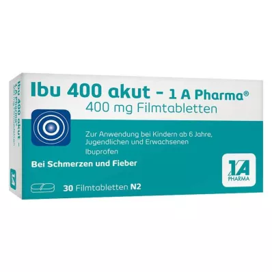 IBU 400 akut-1A Pharma filmdragerade tabletter, 30 st