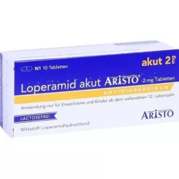 LOPERAMID akut Aristo 2 mg tabletter, 10 st