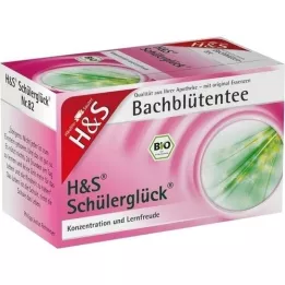 H&amp;S Bach Flowers Students Happiness Te Filterpåse, 20X3.0 g