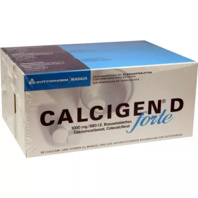 Calcigen D forte 1000 mg / 880 IE brustabletter, 120 st Calcigen D forte 1000 mg / 880 IE brustabletter, 120 st