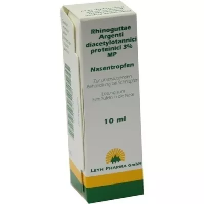 RHINOGUTTAE Argent.diacet.prot.3% MP Näsdroppar, 10 ml