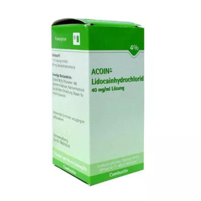 Acoin lidokainhydroklorid 40 mg/ml lösning, 50 ml Acoin lidokainhydroklorid 40 mg/ml lösning, 50 ml