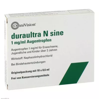 DURAULTRA N sine ögondroppar, 10X0,6 ml