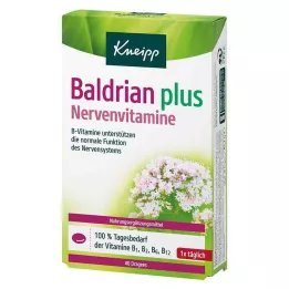 KNEIPP Valeriana plus nervvitaminer dragées, 40 st