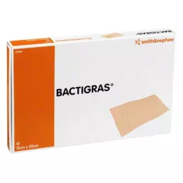 BACTIGRAS antiseptisk paraffinbinda 15x20 cm, 10 st