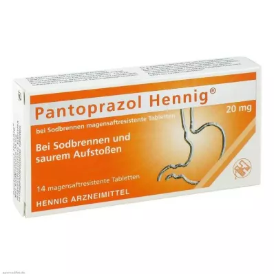 Pantoprazol Hennig b.Heartburn 20 mg magsäcksresistenta tabletter, 14 st Pantoprazol Hennig b.Heartburn 20 mg magsäcksresistenta tabletter, 14 st