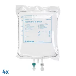 KOCHSALZLÖSUNG 0,9% B.Braun Sköljvätska Ecob.Click, 4X3000 ml