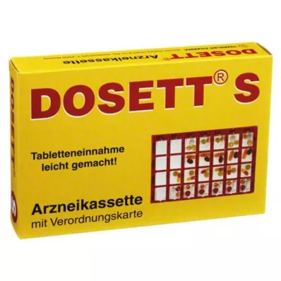 Dosett S medicinkassett röd, 1 st Dosett S medicinkassett röd, 1 st