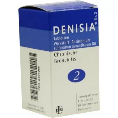 DENISIA 2 Kronisk bronkit tabletter, 80 st