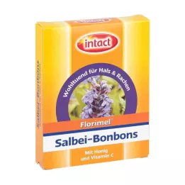 FLORIMEL Salvia godis med C-vitamin, 50 g