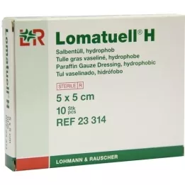 LOMATUELL H Salva tyll 5x5 cm steril, 10 st