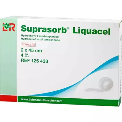 SUPRASORB Liquacel hydroakt.Faserverb.2x45 cm, 4 st SUPRASORB Liquacel hydroakt.Faserverb.2x45 cm, 4 st