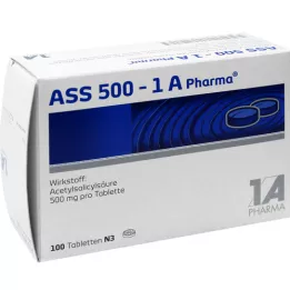 ASS 500-1A Läkemedelstabletter, 100 st