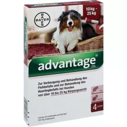 ADVANTAGE 250 lösning för hundar 10-25 kg, 4 st