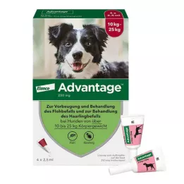 ADVANTAGE 250 lösning för hundar 10-25 kg, 4 st