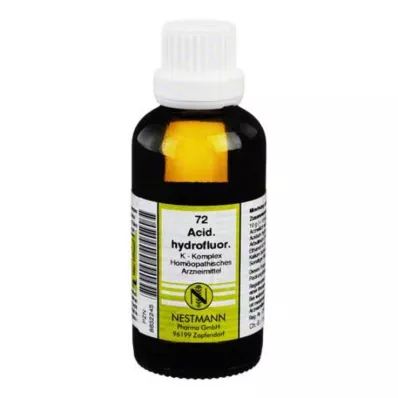 ACIDUM HYDROFLUORICUM K-komplex nr 72 Utspädning, 50 ml ACIDUM HYDROFLUORICUM K-komplex nr 72 Utspädning, 50 ml