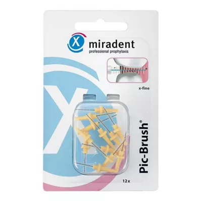 PIC BRUSH Interdental b.ersättning b.1.8 mm gul, 12 st