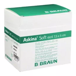 ASKINA Mjukt sårförband 5x7,5 cm sterilt, 50 st