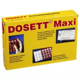 DOSETT Maxi medicinkassett röd, 1 st