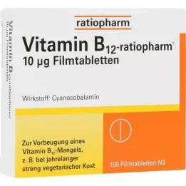 VITAMIN B12-RATIOPHARM 10 μg filmdragerade tabletter, 100 st