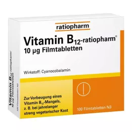 VITAMIN B12-RATIOPHARM 10 μg filmdragerade tabletter, 100 st