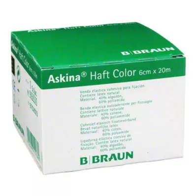 ASKINA Självhäftande bandage färg 6 cmx20 m grön, 1 st