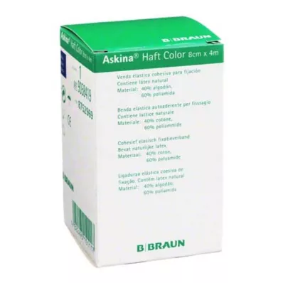 ASKINA Självhäftande bandage Färg 8 cmx4 m blå, 1 st