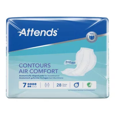 ATTENDS Contours Air Comfort 7 Nya Temporärer, 28 st
