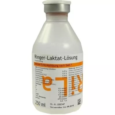 RINGER LAKTAT Plastlösning, 250 ml