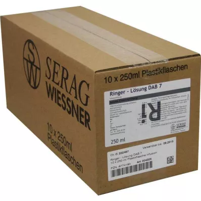 Ringerlösning DAB 7 plast, 10X250 ml Ringerlösning DAB 7 plast, 10X250 ml