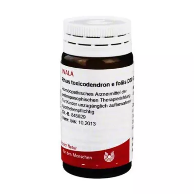 Rhus toxicodendron E foliis D 30 kulor, 20 g Rhus toxicodendron E foliis D 30 kulor, 20 g
