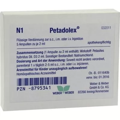 PETADOLEX Ampuller, 5X2 ml