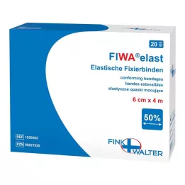 FIXIERBINDE elastisk 6 cmx4 m lös, 1X20 st