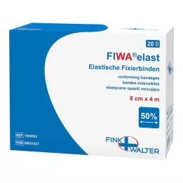 FIXIERBINDE elastisk 8 cmx4 m lös, 1X20 st