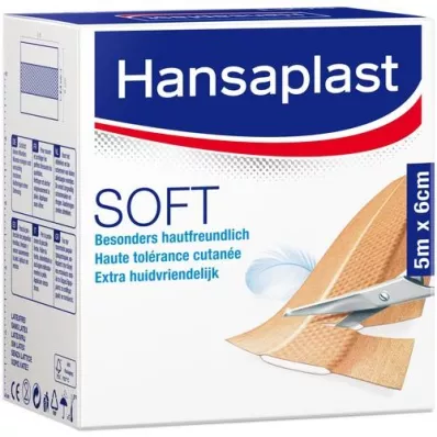 HANSAPLAST Mjukt gips 6 cmx5 m rulle, 1 st