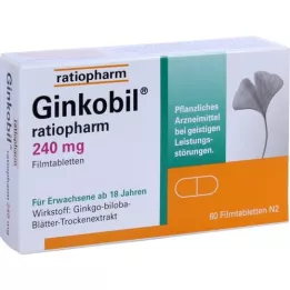 GINKOBIL-ratiopharm 240 mg filmdragerade tabletter, 60 st
