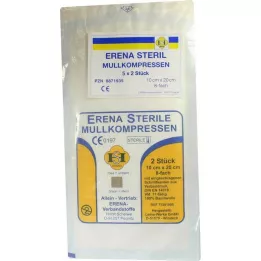 ERENA Gasvävskompress 10x20 cm steril 8x5, 5X2 st