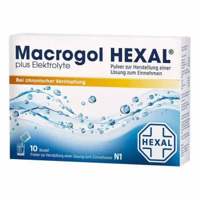 Macrogol HEXAL plus elektrolytpulver, 10 st Macrogol HEXAL plus elektrolytpulver, 10 st