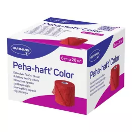 PEHA-HAFT Färg Fixierb.latexfrei 6 cmx20 m röd, 1 st