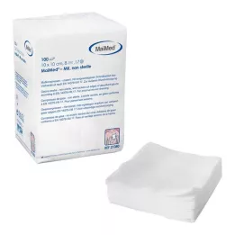 MULLKOMPRESSEN 10x10 cm icke-steril 8x, 100 st
