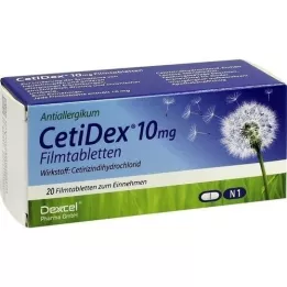 CETIDEX 10 mg filmdragerade tabletter, 20 st